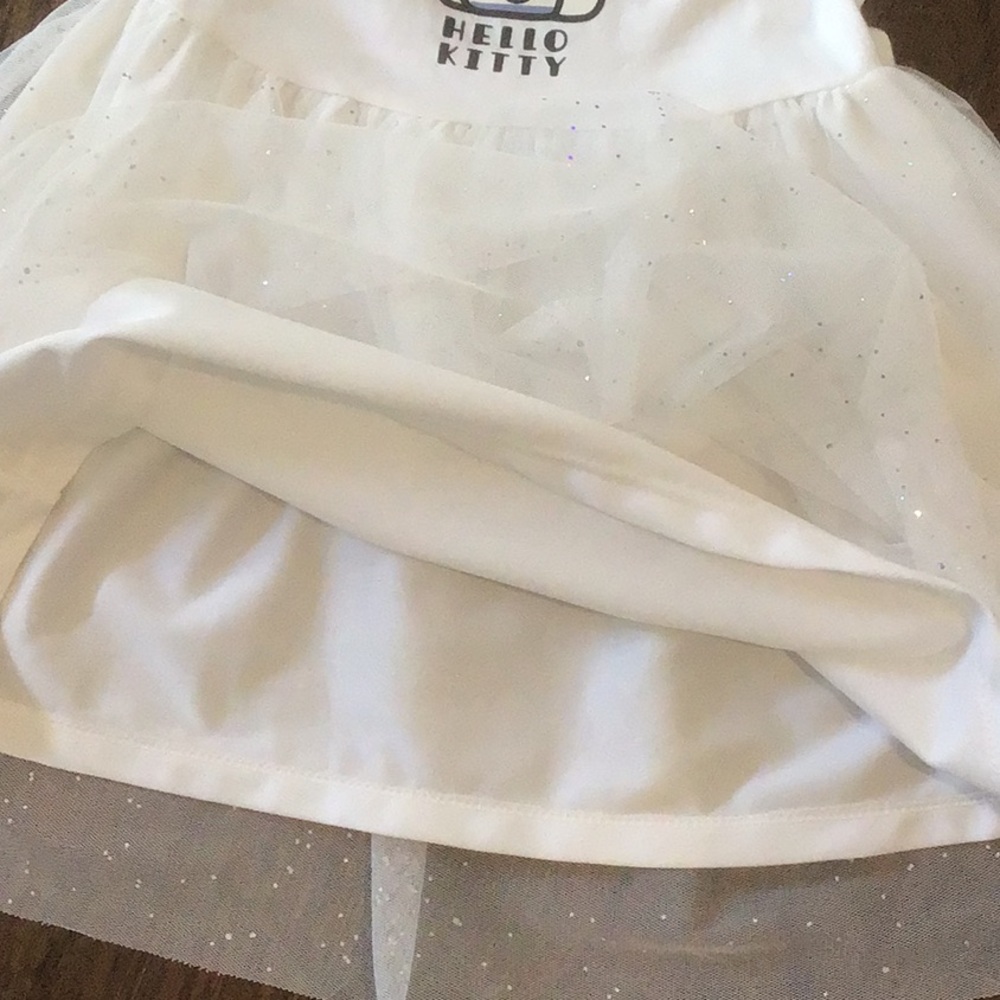 H & M Hello Kitty Sz 3-4T White Girl’s Dress with Bow - Picture 5 of 10